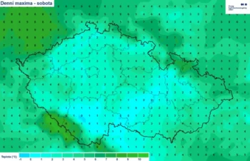 Sobotní denní maxima