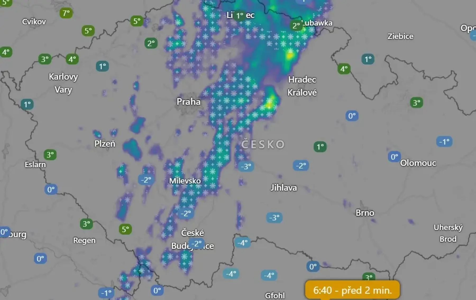 Tohle ukazuje Windy v sobotu 20. 12. kolem 7. hodiny ranní | TVGURU.cz Tohle ukazuje Windy v sobotu 20. 12. kolem 7. hodiny ranní