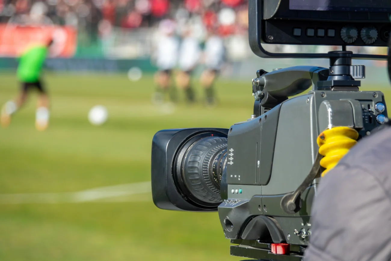 Natáčení sportovního programu.