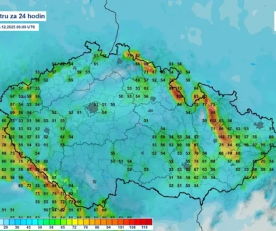 Zatímco doposud bylo spíš klidno, o Vánocích nás čeká silný vítr. Hlavně na horách