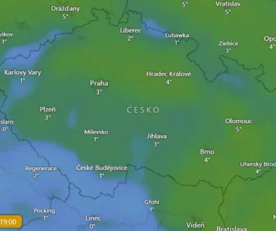 Aktuální teploty v Česku