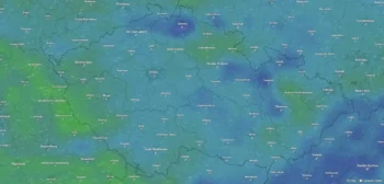 Meteo mapa na Boží hod.
