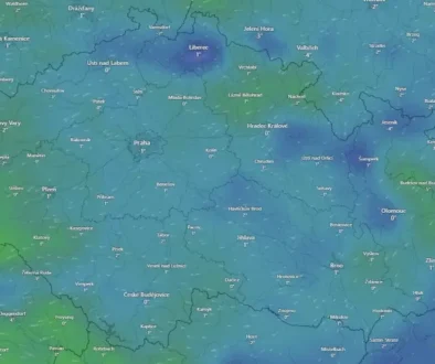 Meteo mapa na Boží hod.