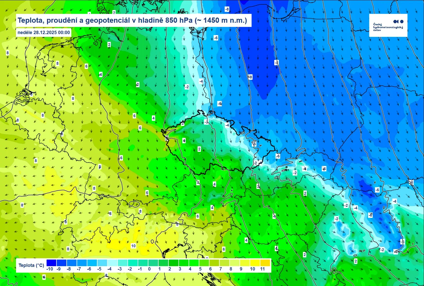 Prognóza na poslední letošní neděli