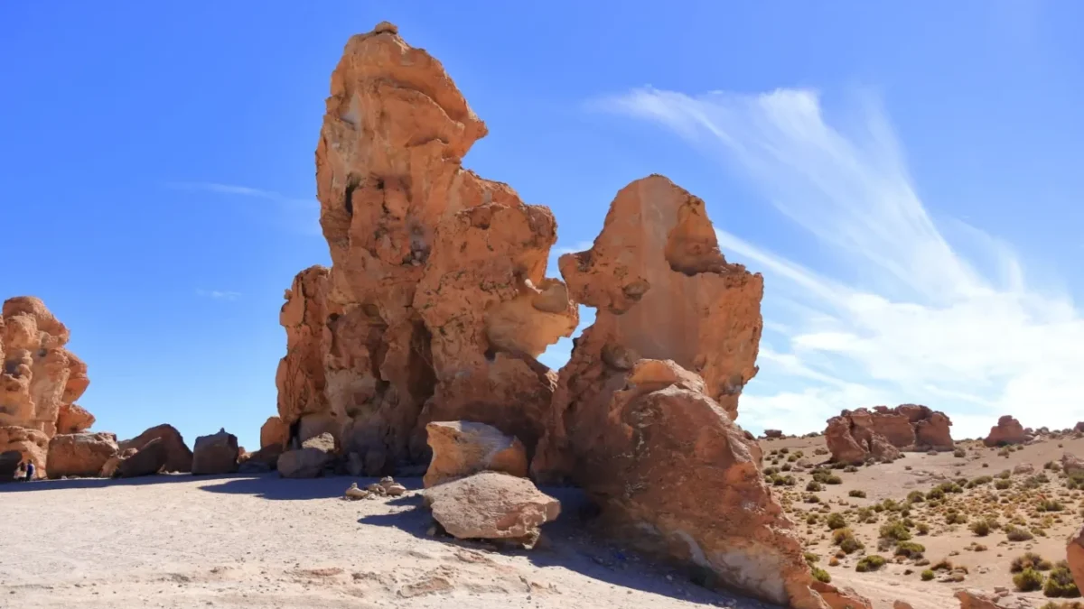 Skalní formace Bosque De Piedras v Bolívii