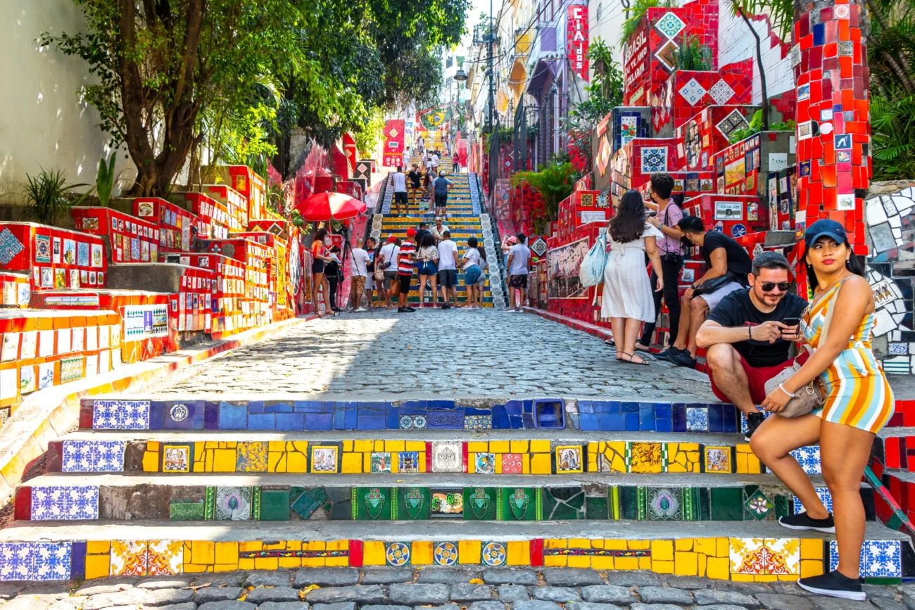 Lidé v ulicích Brazílie