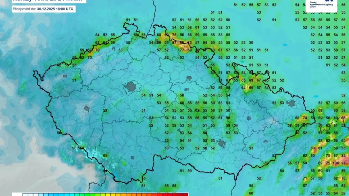 Už dnes na mnoha místech ČR fouká silný vítr