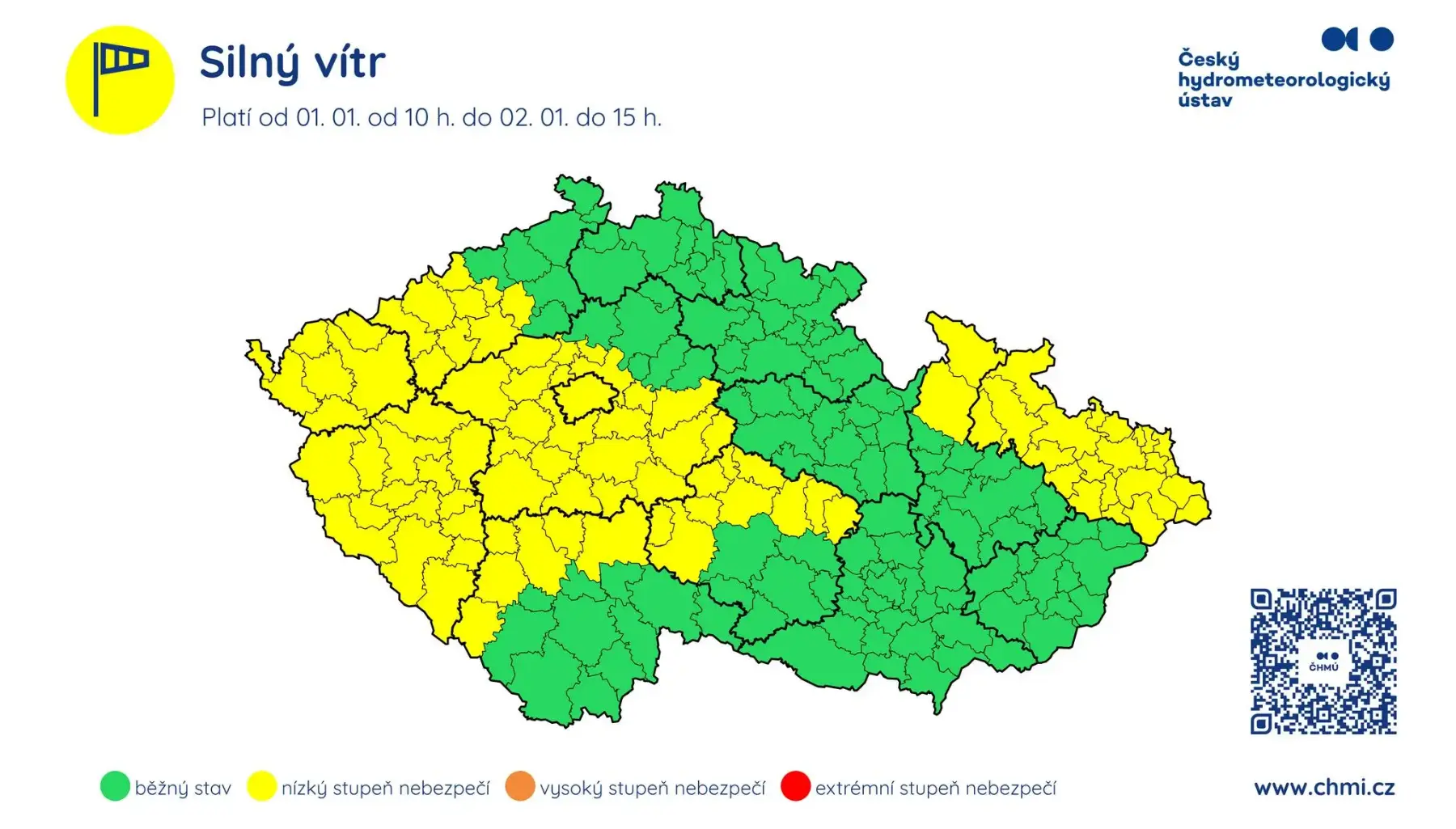 Oblasti, v nichž to má nejvíc foukat