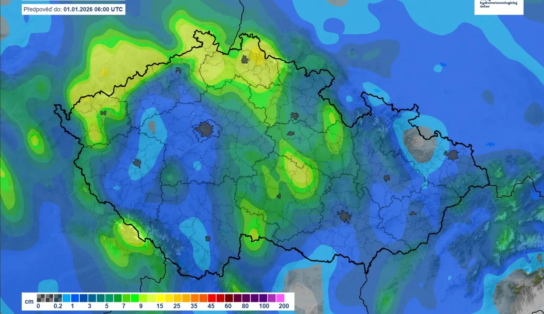 Sněžení na Nový rok