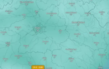 Teploty v příštím týdnu podle Windy