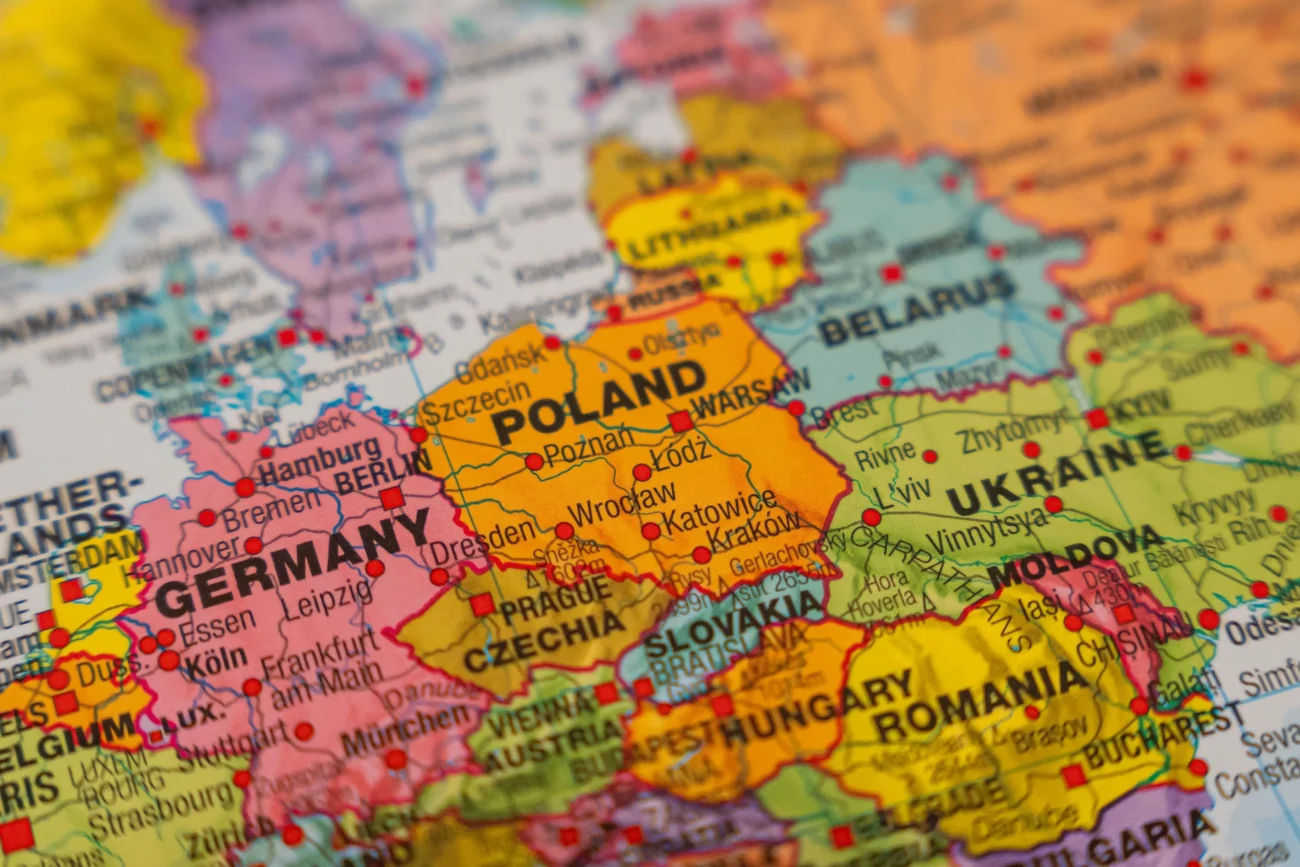 mapa Evropy