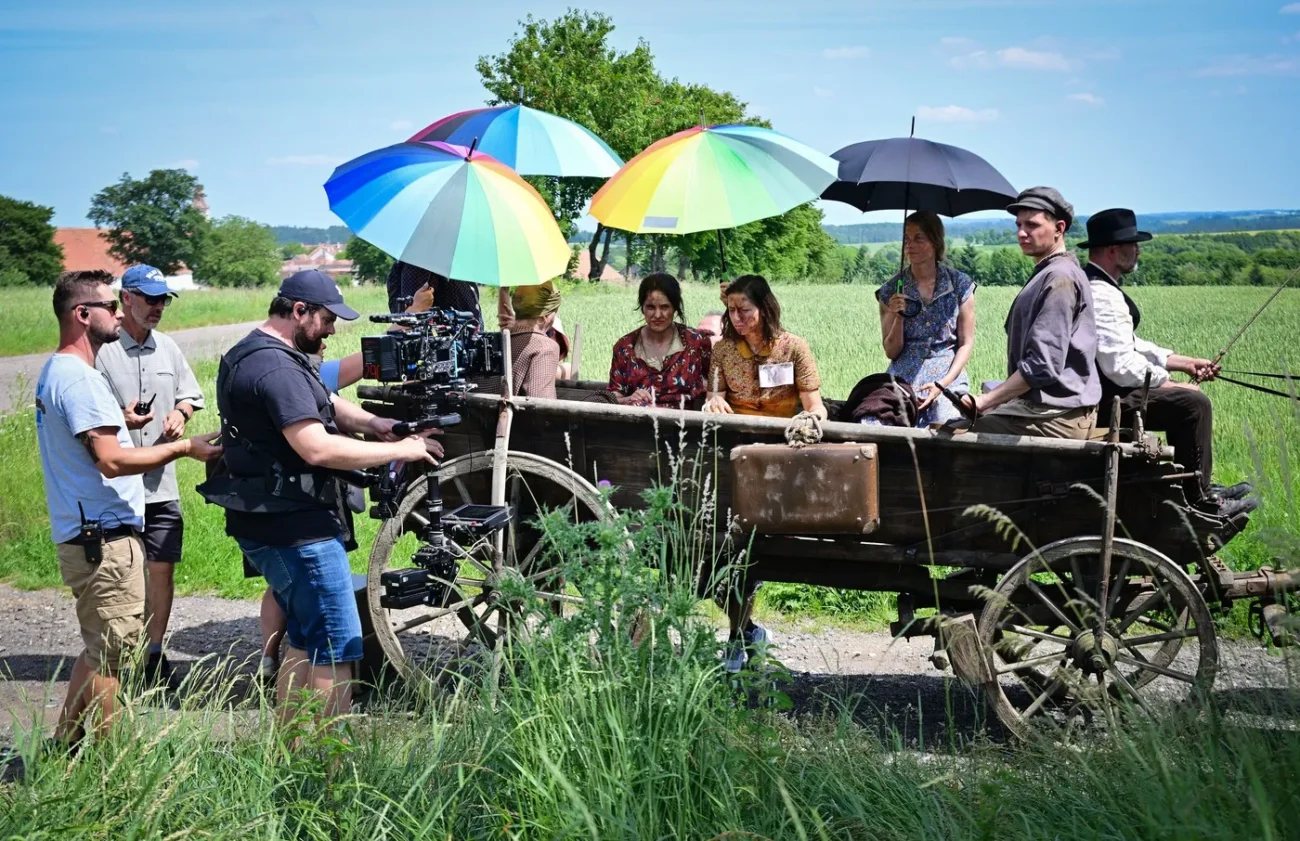 natáčení filmu Gerta Schnirch