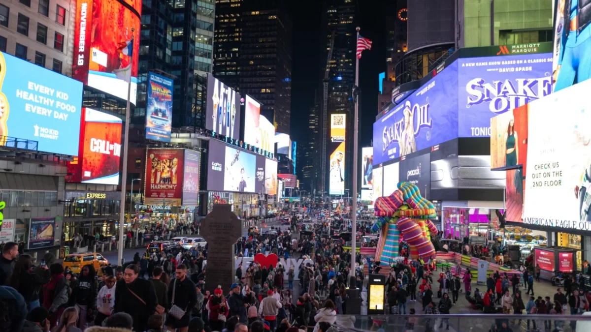 Pohled na Times Square