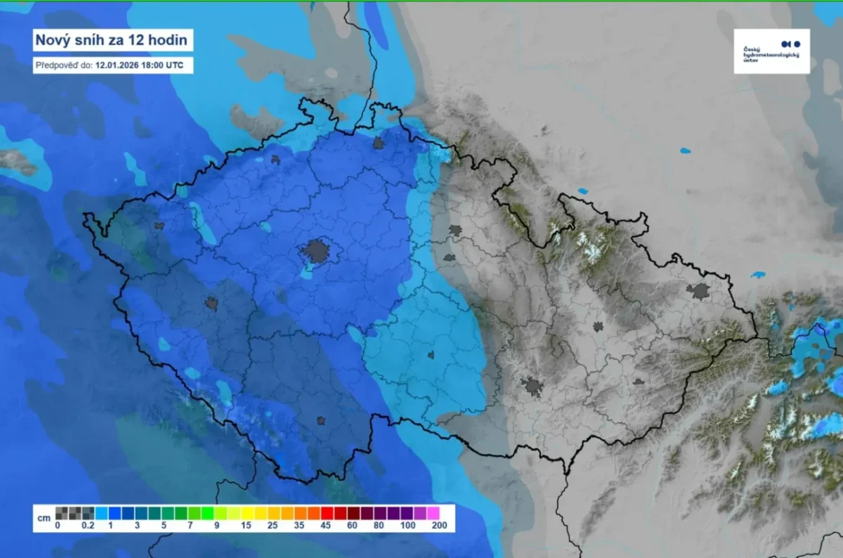 Dnes ještě drobně sněží