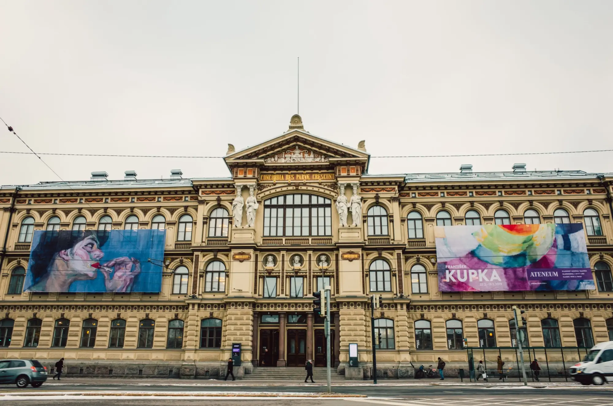 Výstava obrazů Františka Kupky v Art Museu v Helsinkách