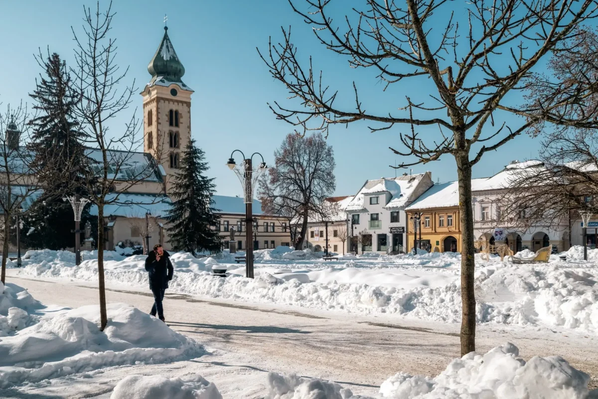 Zima v Liptovském Mikuláši. Zdroj: Shutterstock