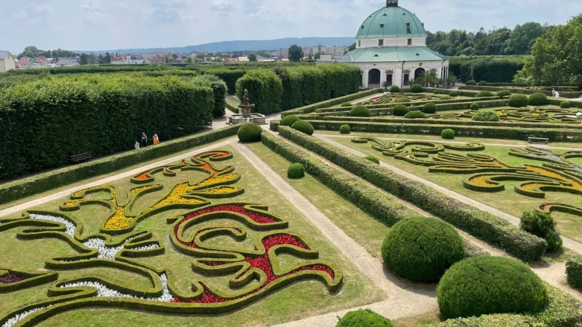 Zámecké zahrady v Kroměříži zapsané na seznamu UNESCO