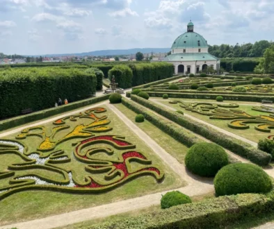 Zámecké zahrady v Kroměříži zapsané na seznamu UNESCO