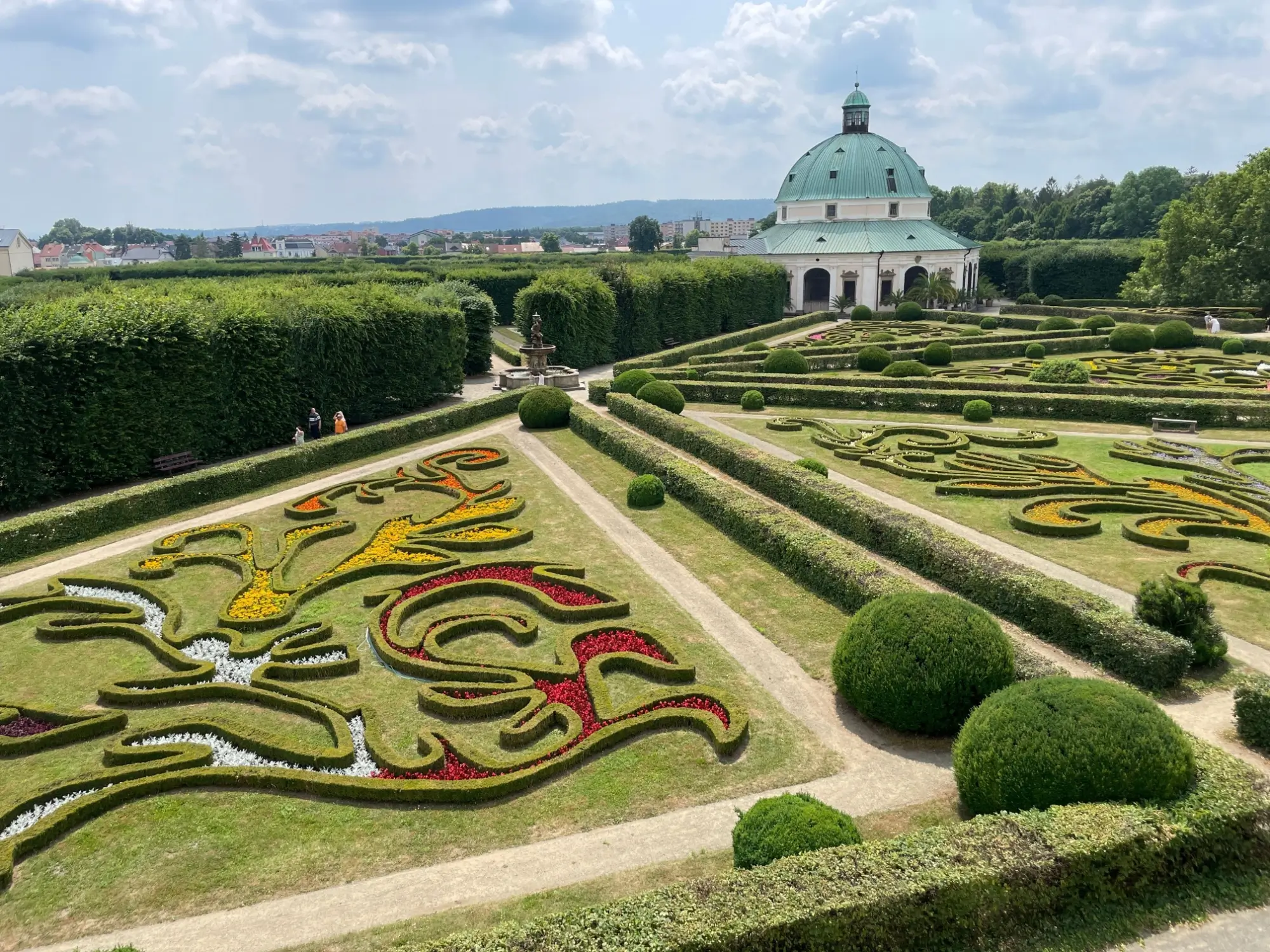 Zámecké zahrady v Kroměříži zapsané na seznamu UNESCO