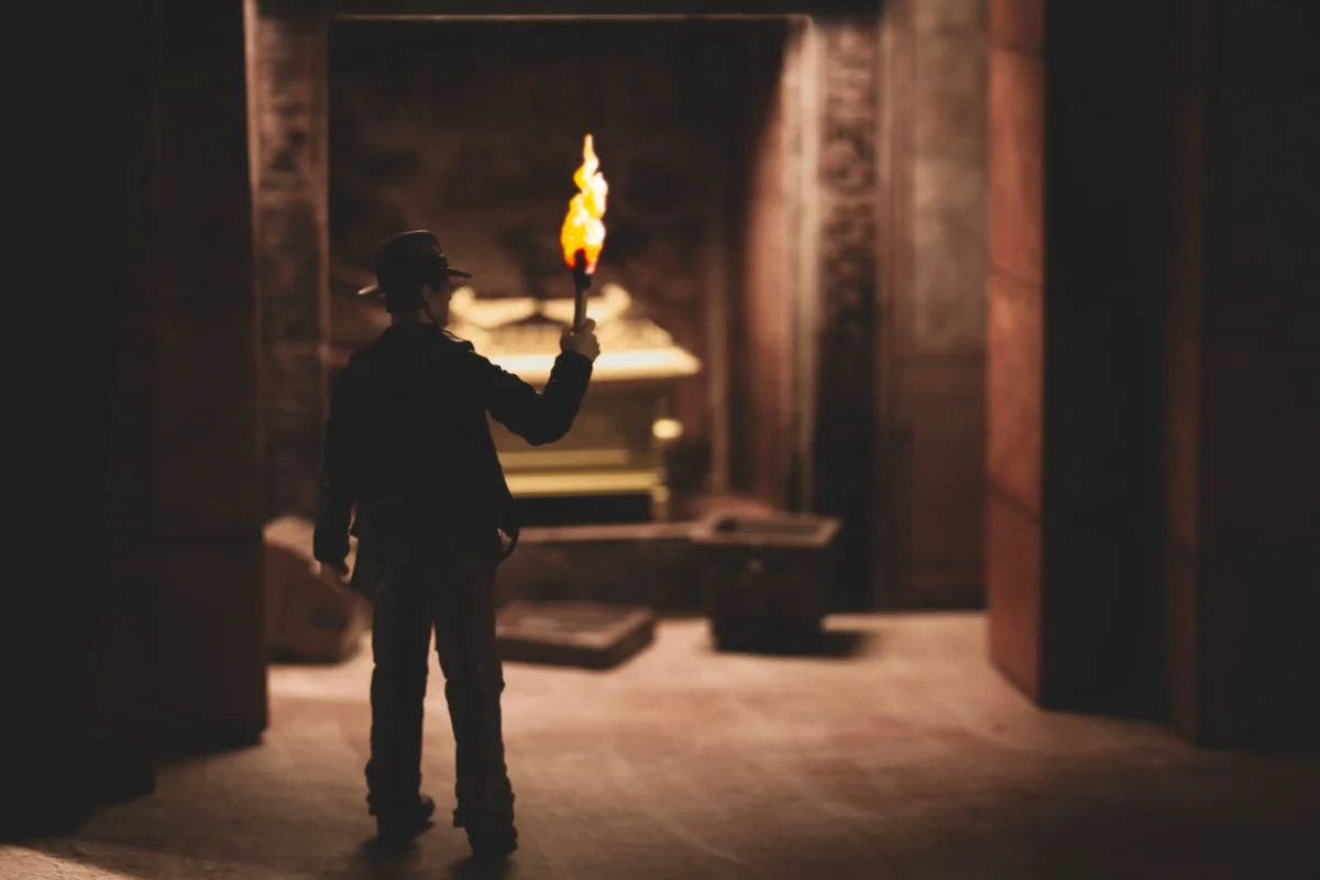 Harrison Ford jako Indiana Jones.