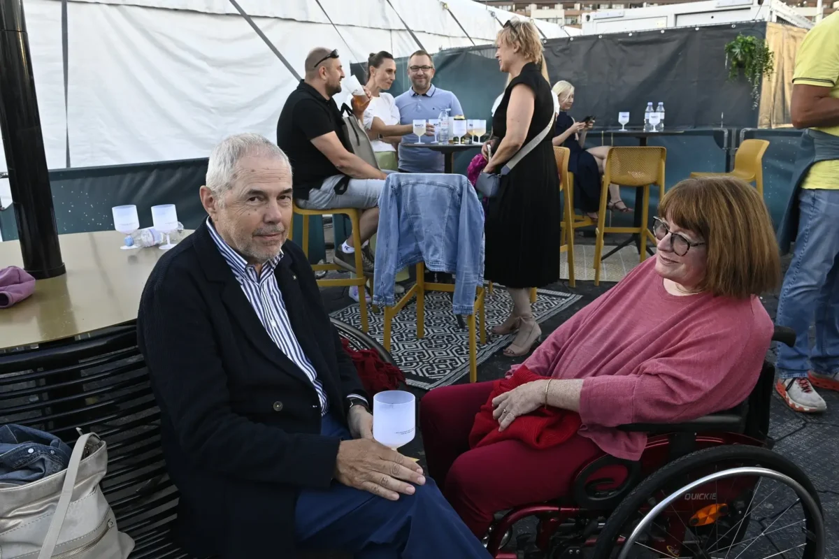 Marek Eben s jeho manželkou Markétou Fišerovou