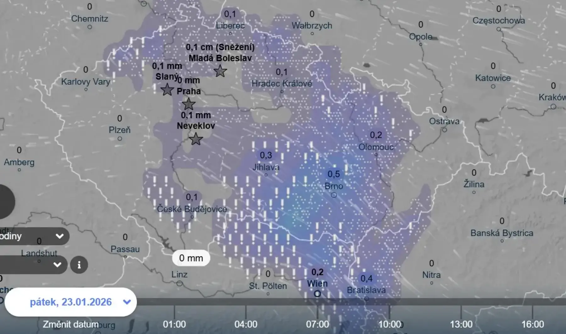 Takhle nebezpečně to u nás bude vypadat v pátek v noci