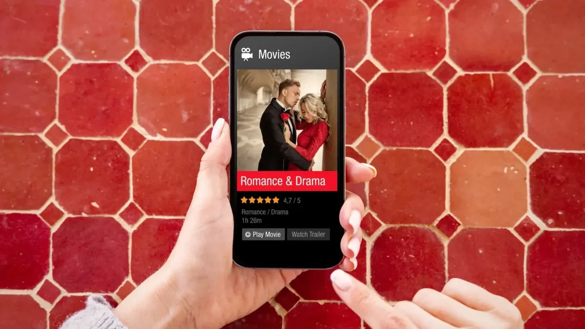 sledování filmů na telefonu