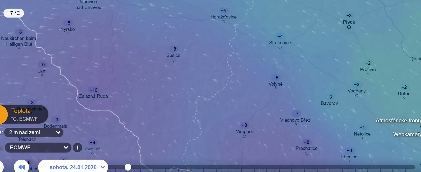 Teploty v noci na sobotu | TVGURU.cz Teploty v noci na sobotu