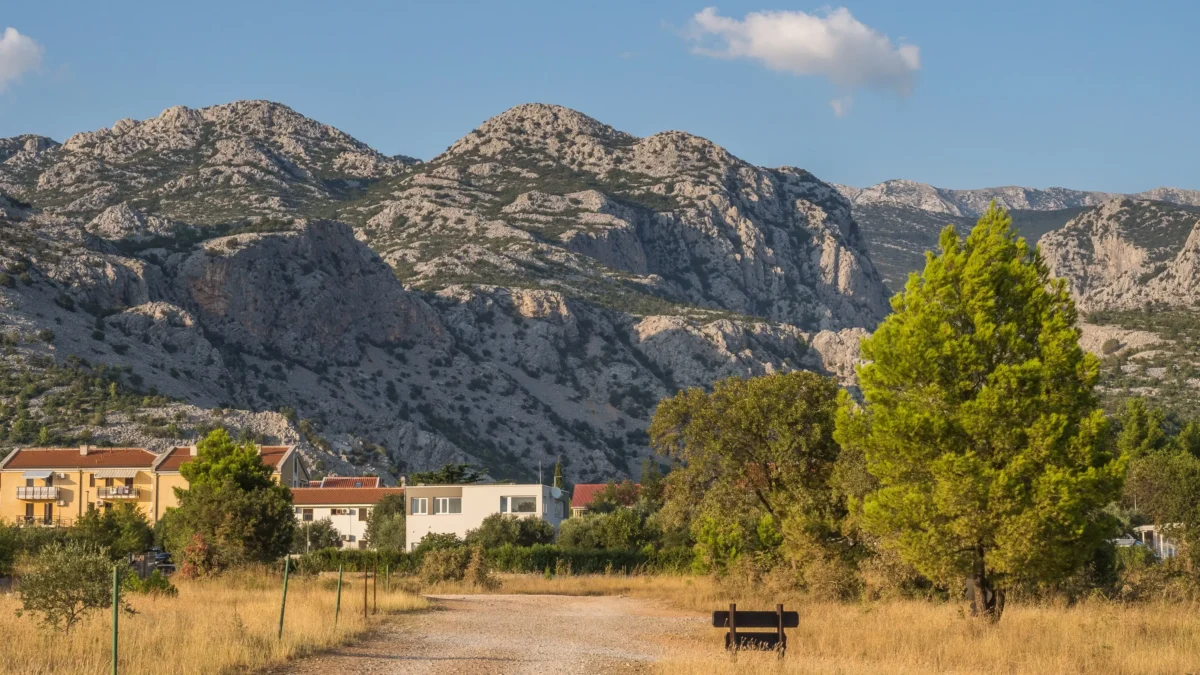 Pohled na chorvatskou přírodu. 