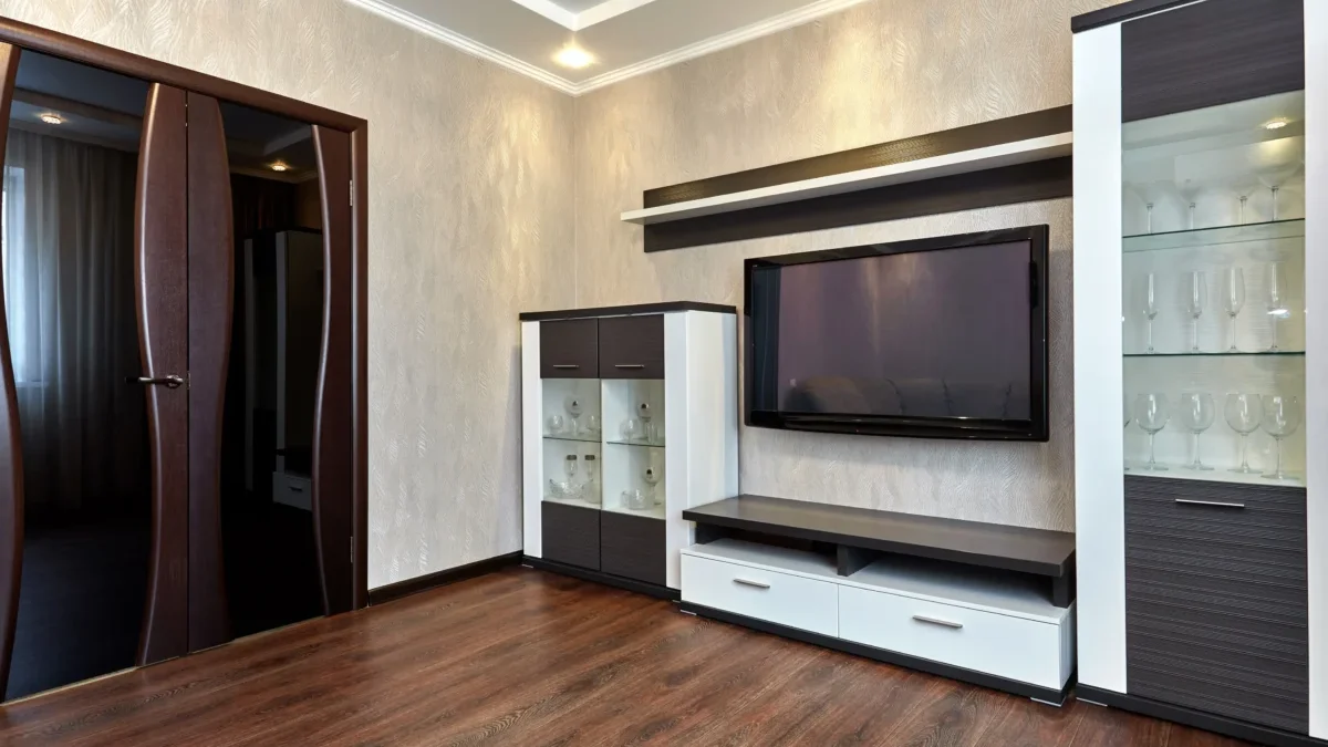 Obývací pokoj s televizí