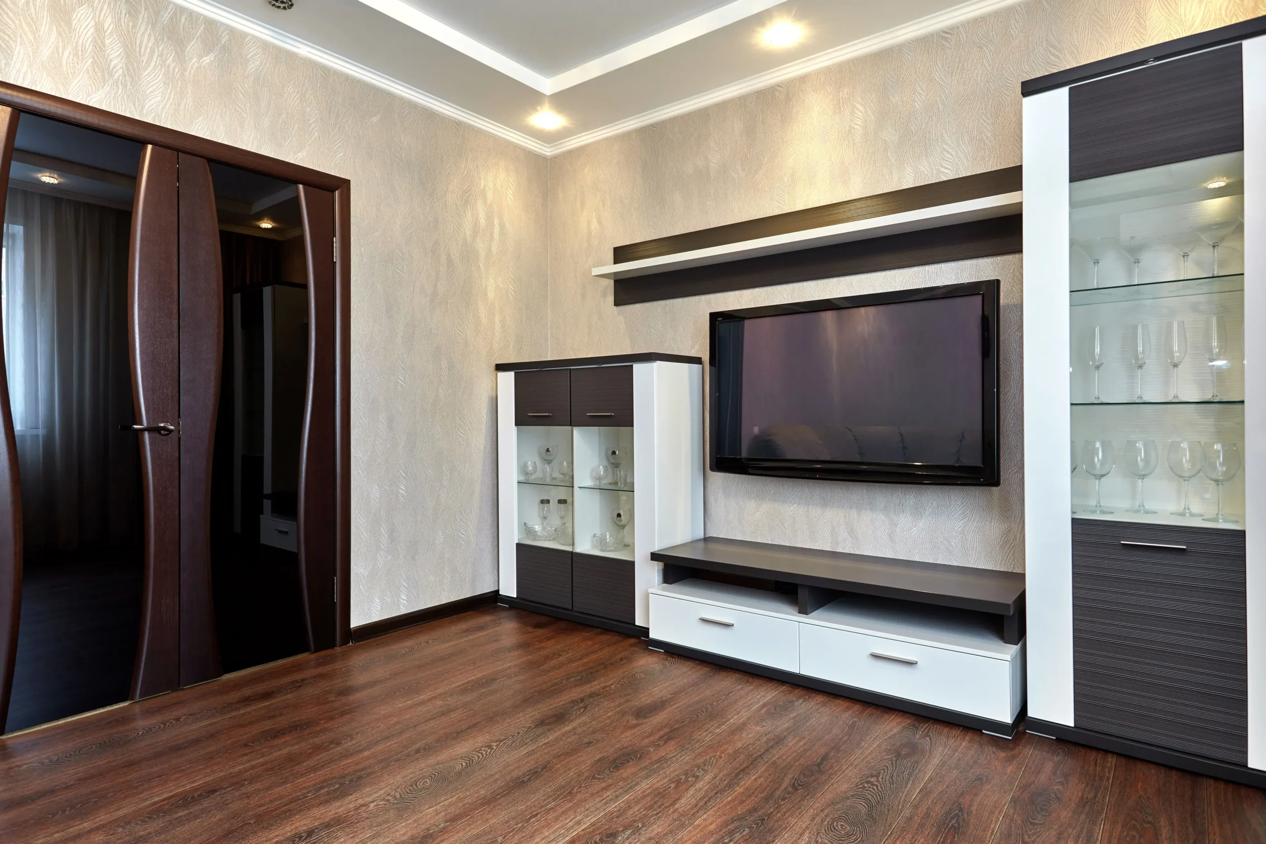 Obývací pokoj s televizí