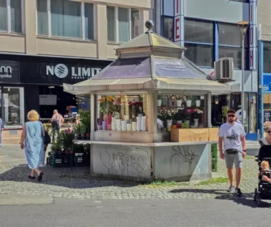 Květinářství v Brně.