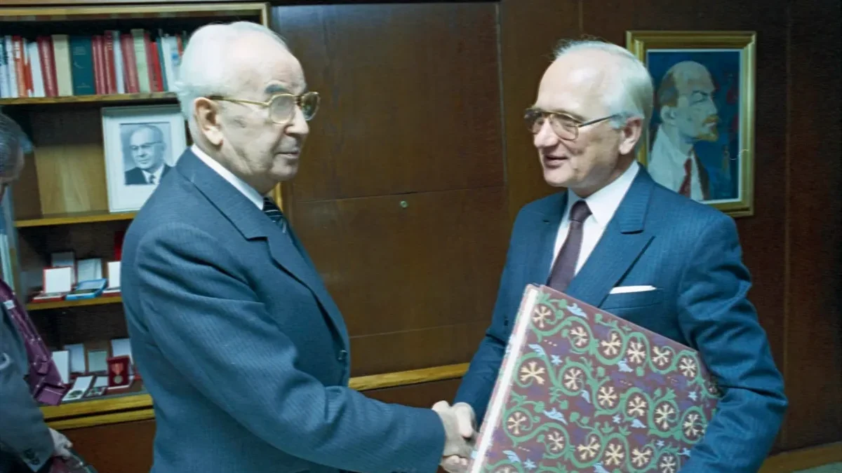 Prezident Československa Gustáv Husák.