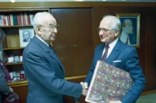 Prezident Československa Gustáv Husák.