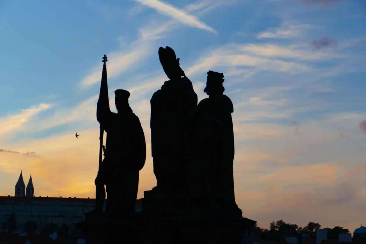 Socha svatého Václava na Karlově mostě.