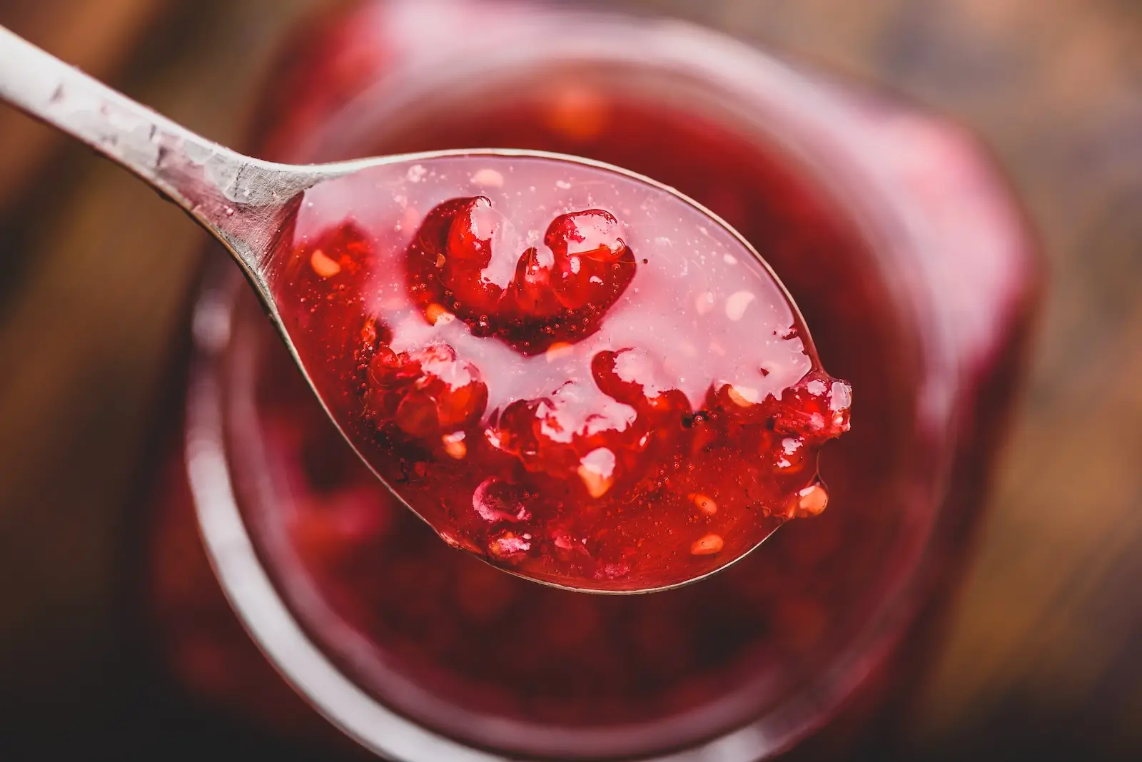 lžíce s marmeládou