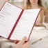 menu v restauraci