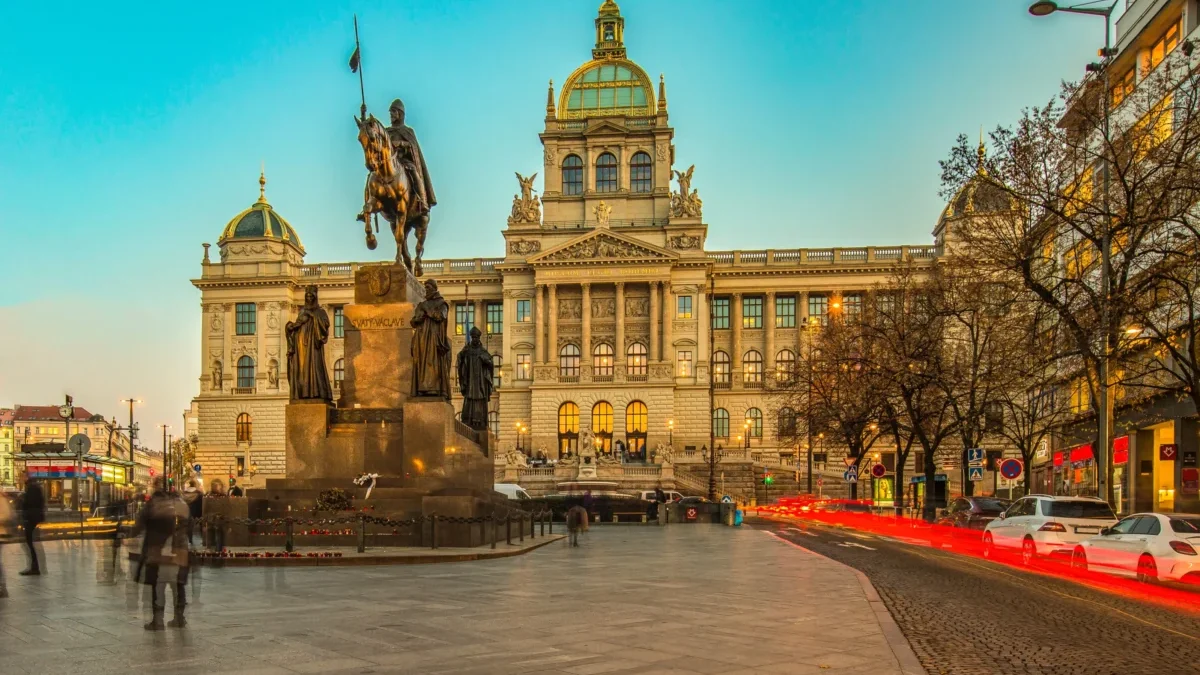 Pohled na muzeum v Praze