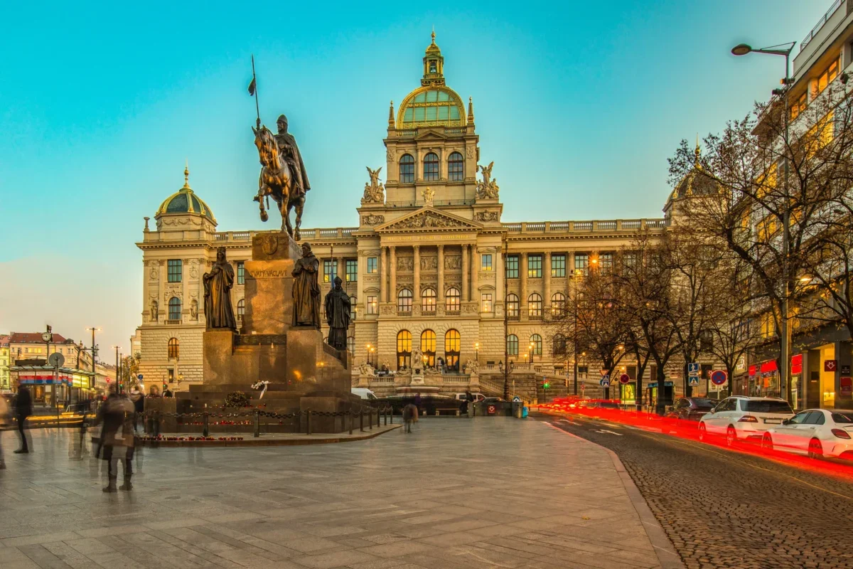 Pohled na muzeum v Praze