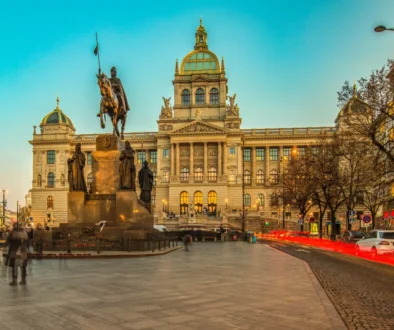 Pohled na muzeum v Praze