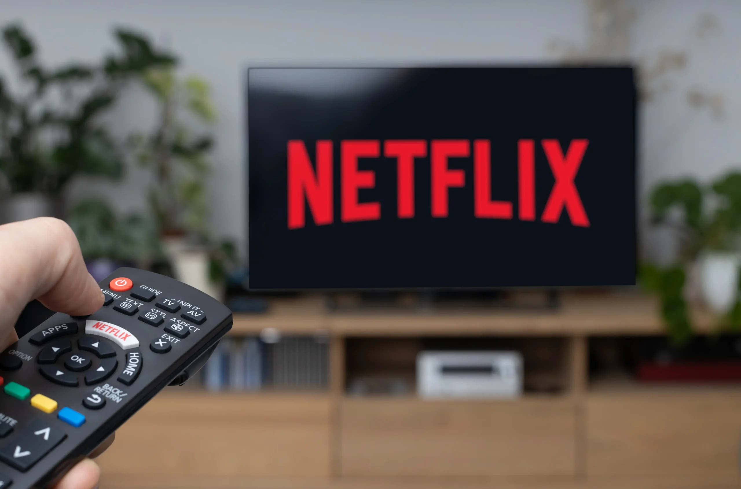 Televize s logem Netflixu