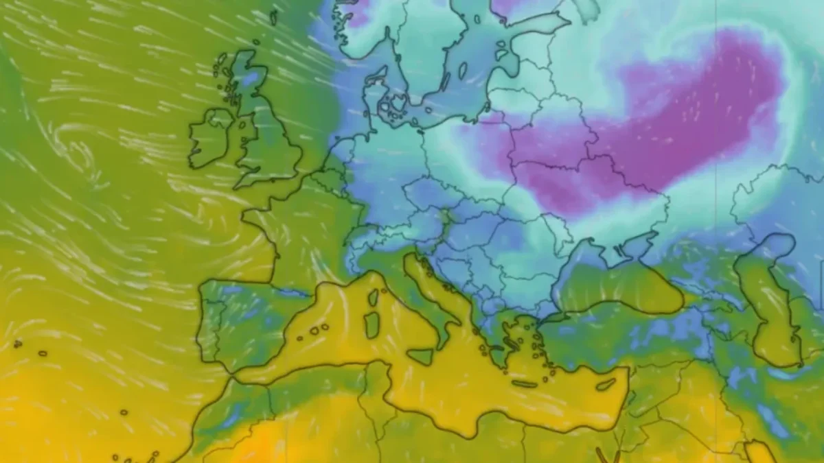 Aktuální teploty v Evropě