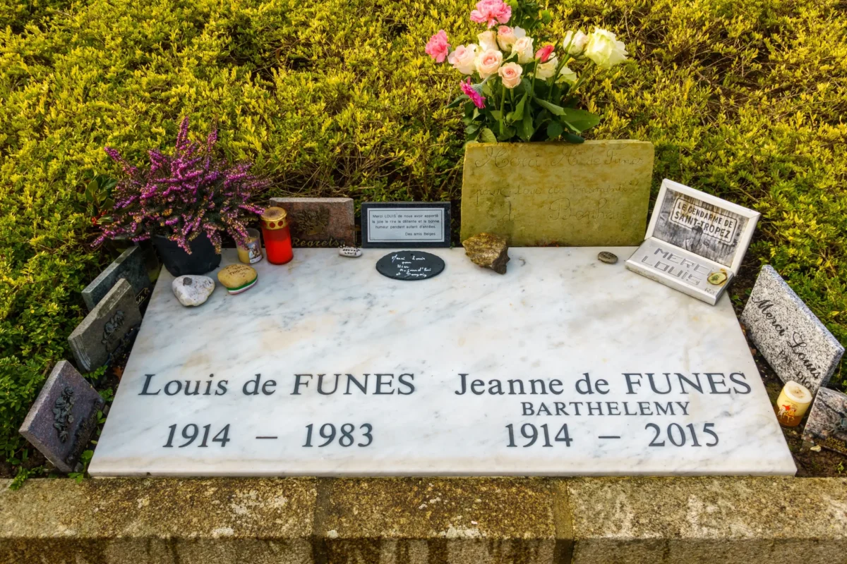 Hrob herce Louis de Funes