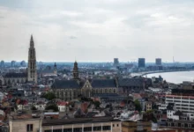 pohled na zahraniční město