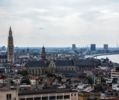 pohled na zahraniční město