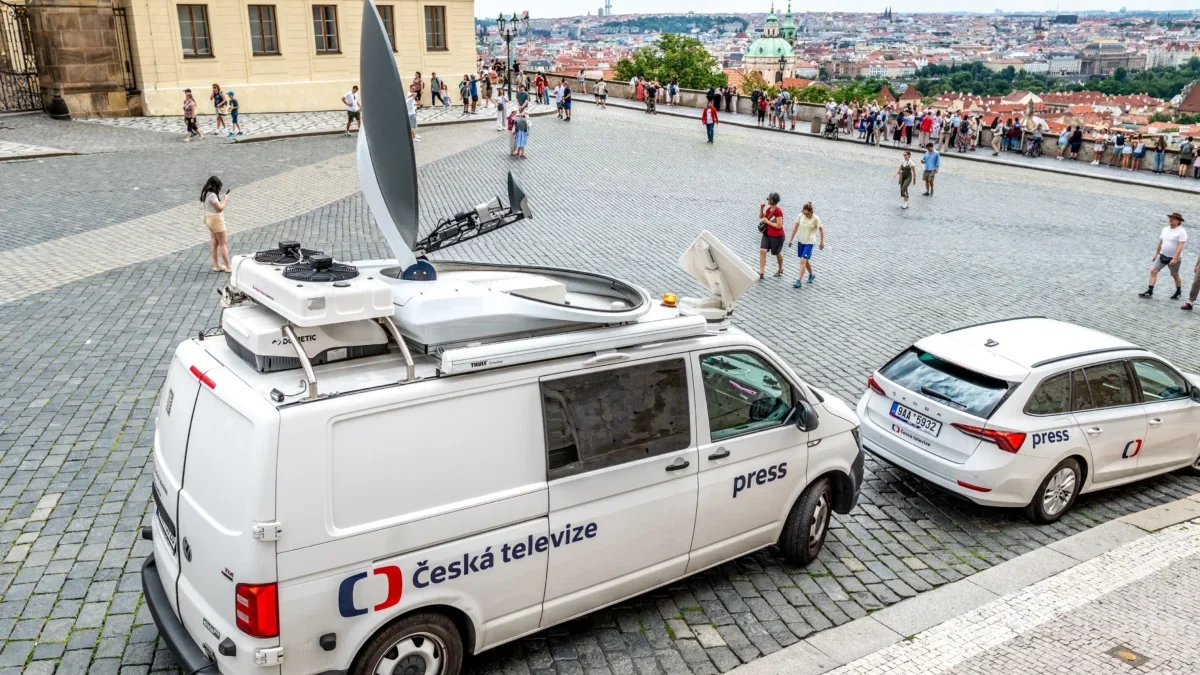 Zaparkovaná auta České televize