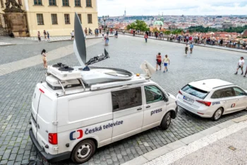 Zaparkovaná auta České televize