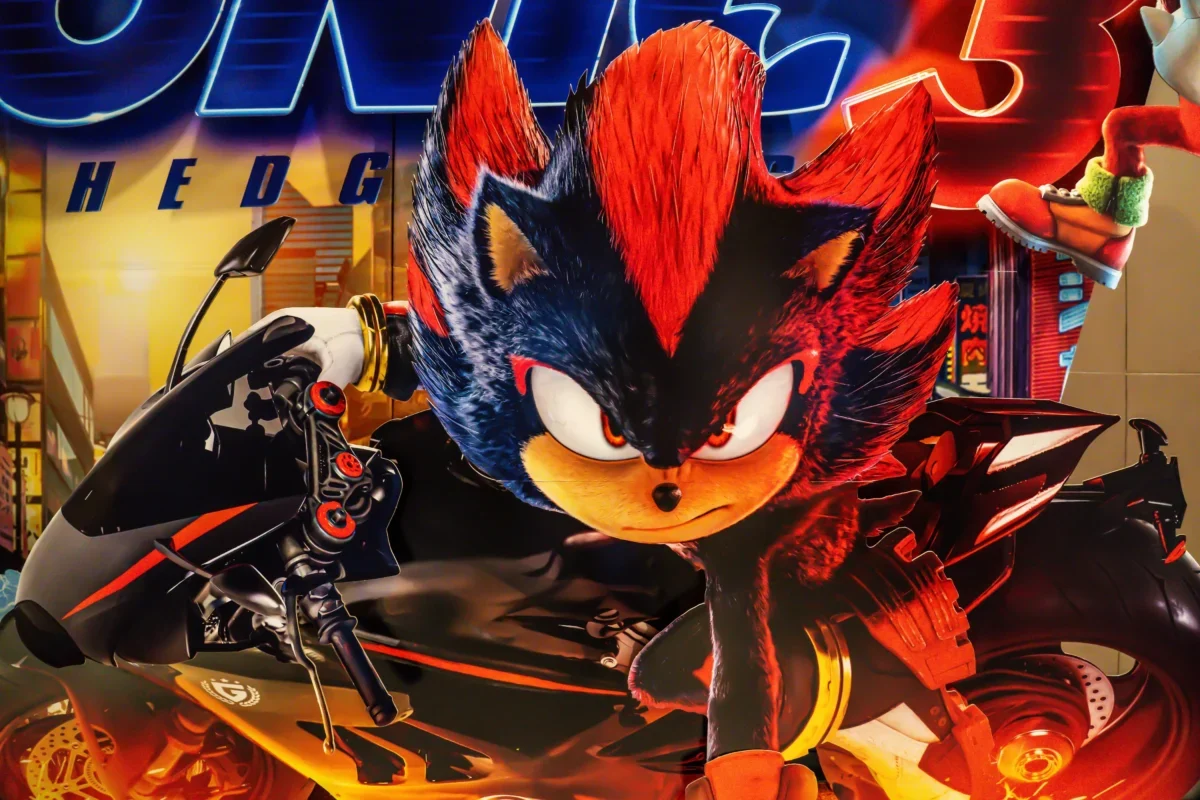 Ježek Sonic jako reklama z papíru