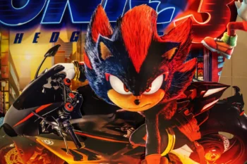 Ježek Sonic jako reklama z papíru