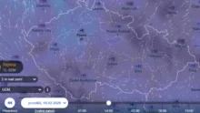 Mapa počasí v ČR